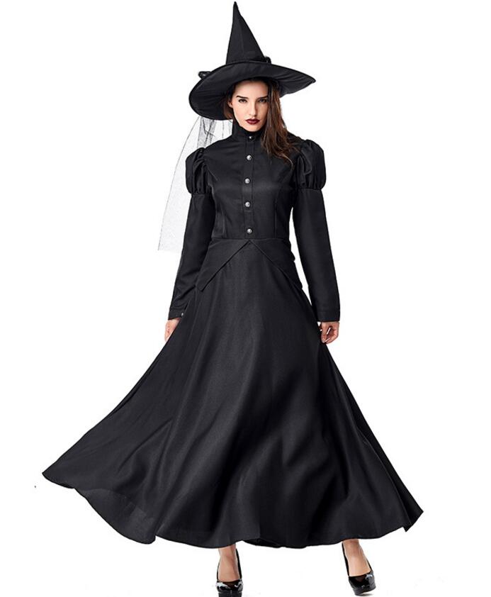 F1957 The Wizard Costume of Halloween Women Witch Costume Adult